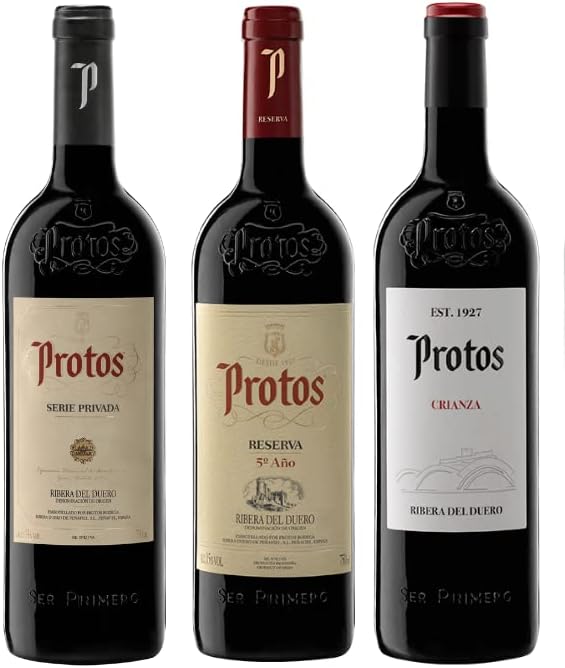 Bodegas - Estuche Selección Ribera del Duero, Serie Privada, Reserva, Crianza, DO Ribera del Duero - Pack 3 botellas 750ml