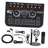 Lurrose Audiomixer Für Gitarre Stereo Line Mixer Mikrofonmixer Gaming Voice Changer Audiomixer...