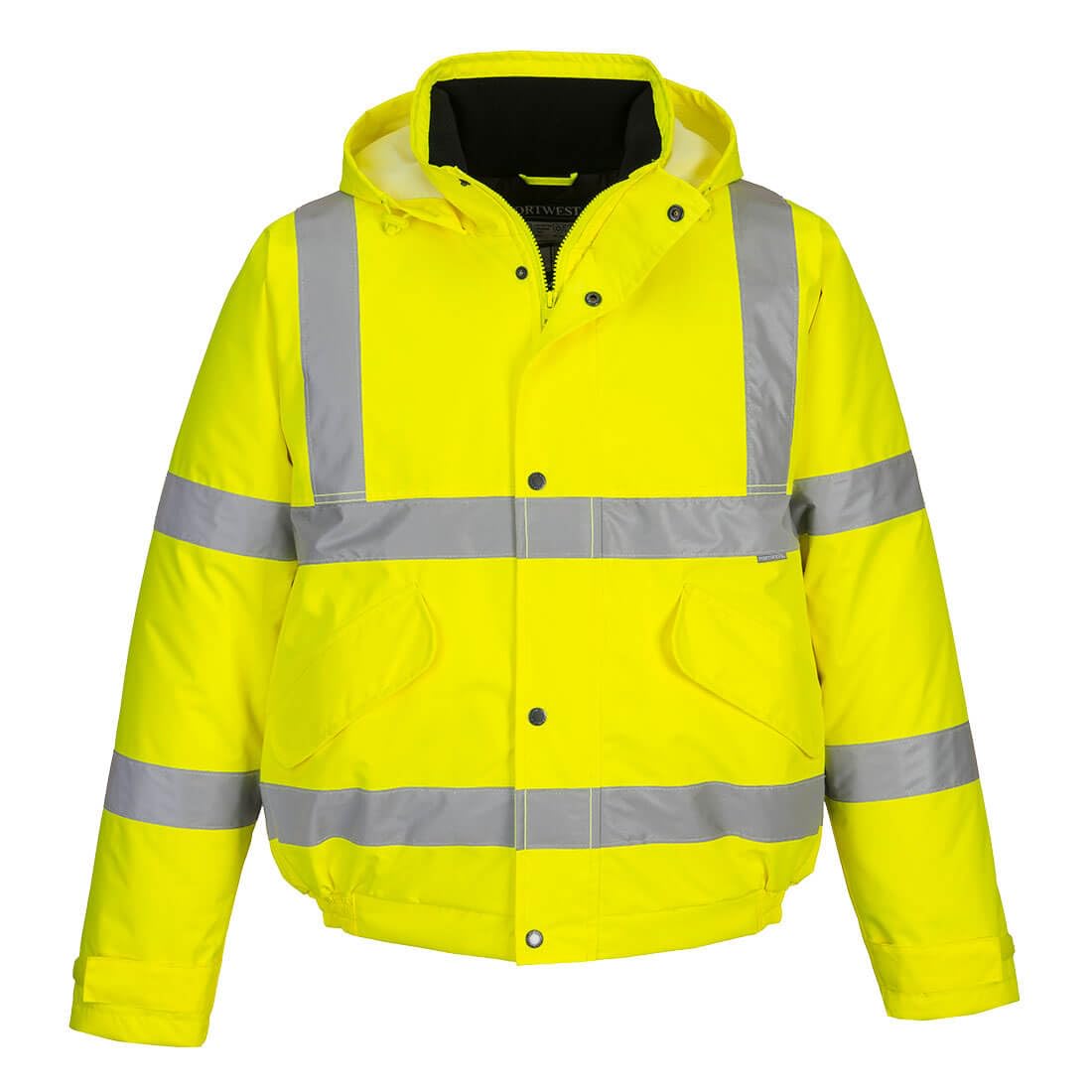 Hi Viz/Hi Visibility Bomber Jacket Coat Yellow