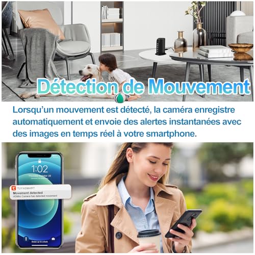 Mini camera espion WiFi TANGMI 1080P pour resoudre les problemes de securite