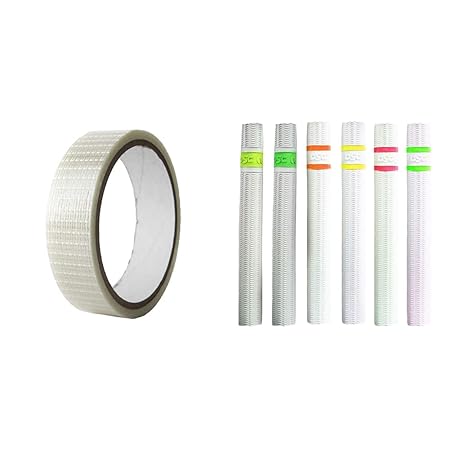 DSC Fiberglass Cricket Bat Tape & DSC Waves Cricket Bat Grip - Full Combo