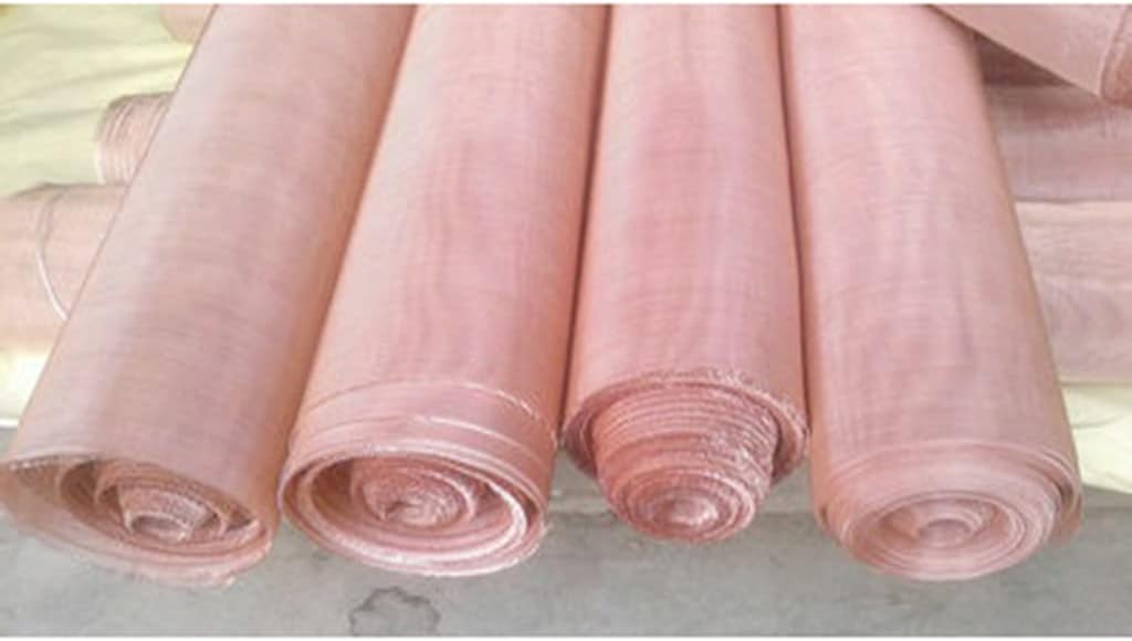 1pcs Copper Mesh Screen 10-200 Mesh - Rustproof Wire Cloth for DIY Projects & Filter Cleaner(30x60cm 100 Mesh)