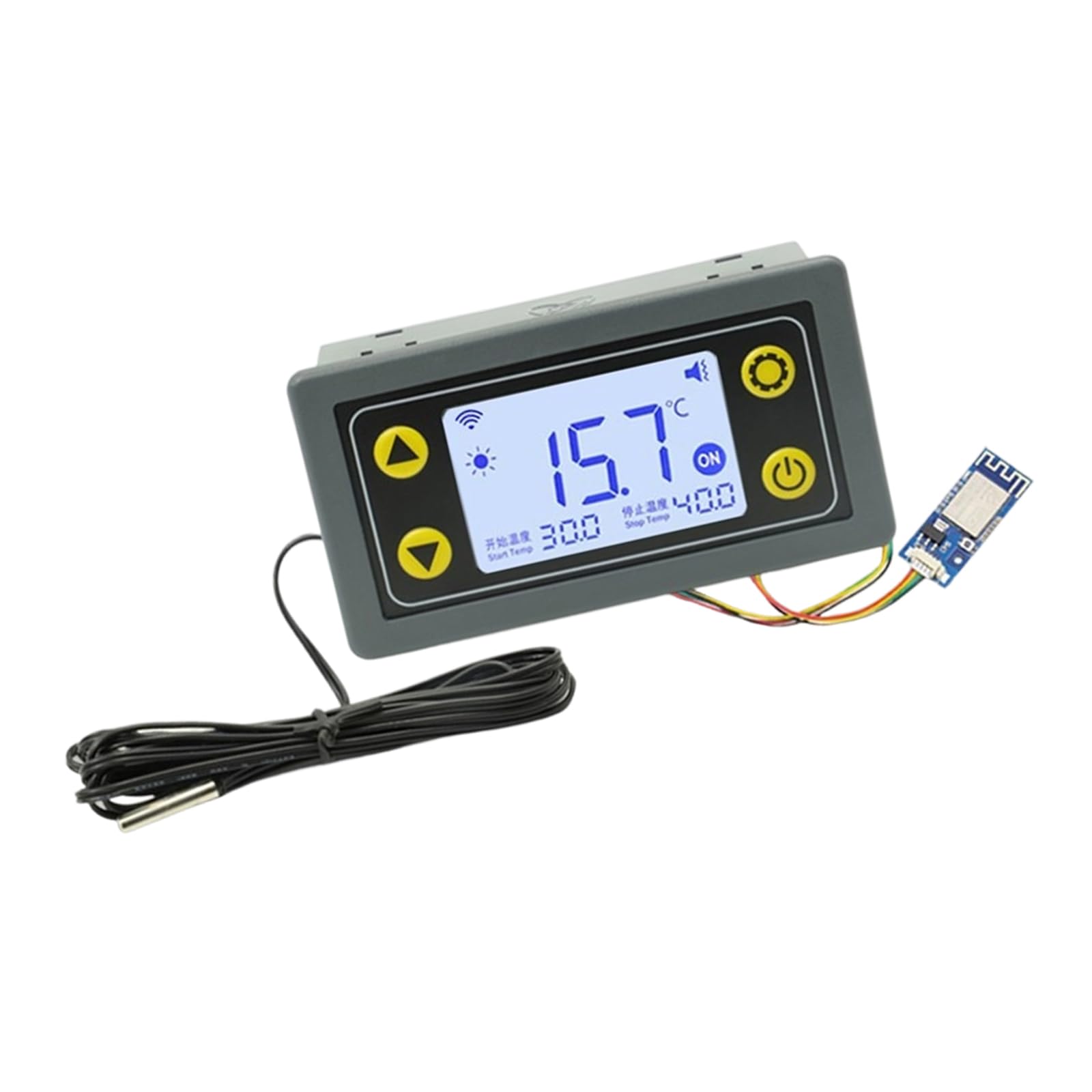 Hsioluted 10A Industrial Temperature Regulator Controller With 30Amp Heavy Duty Relays And 6-30V Input Waterproof For Harsh Environment Industrial Temperature Regulator