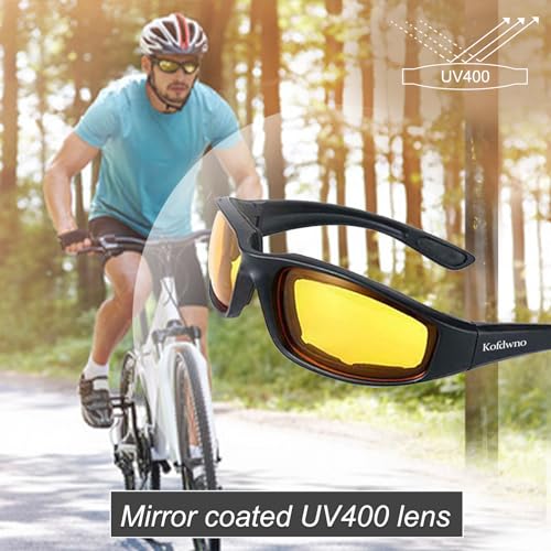 Kofdwno Foam Padded Motorcycle Goggles