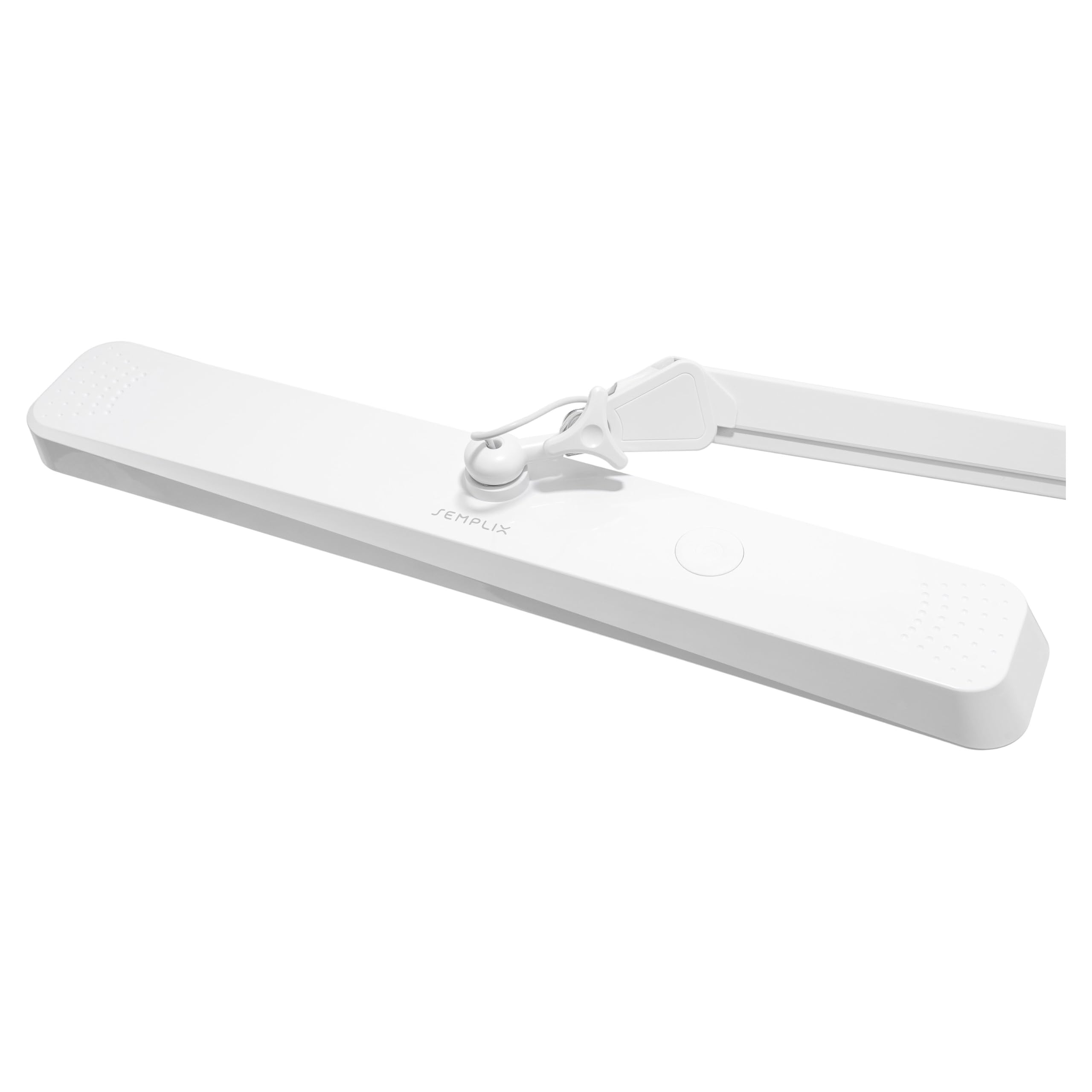 SEMPLIX LED Arbeits-Tischlampe weiß (324 LED/dimmbar in 5 Stufen/Tischklemme)