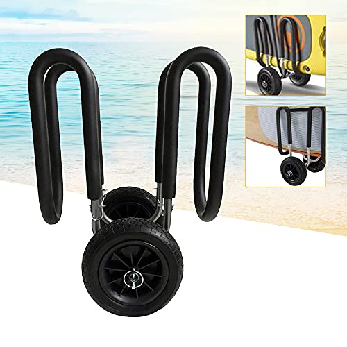 Kpfaster Sup Airless Cart, Stand-Up Paddleboard Dolly, Aviation Aluminum Surfboard Cart Double U Shape Holder (Us Stock) #TOP3