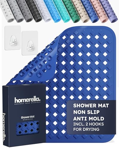 homerella® Shower Mat Non Slip Anti Mold, Non Slip Shower