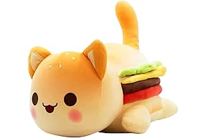Cat Stuffed Animal Plush, Hamburger Cat
