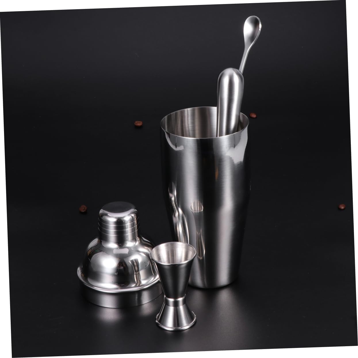 4-Piece Professional Cocktail Shaker Stainless Steel Mixologist Barware for Bartender Mixologist