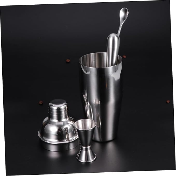 Coctelera Profesional de Acero Inoxidable 4 Piezas para Bartender miniatura 8