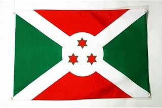 AZ FLAG - Burundi Flag - 2x3 Ft - 100D Polyester Burundian Banner with Two Metal Grommets - Fade Resistant - Vivid Colors - 2' x 3' Feet - 90x60 Cm