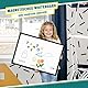QUEENLINK Doppelseitiges Whiteboard mit schwarzem Rand 45×60cm