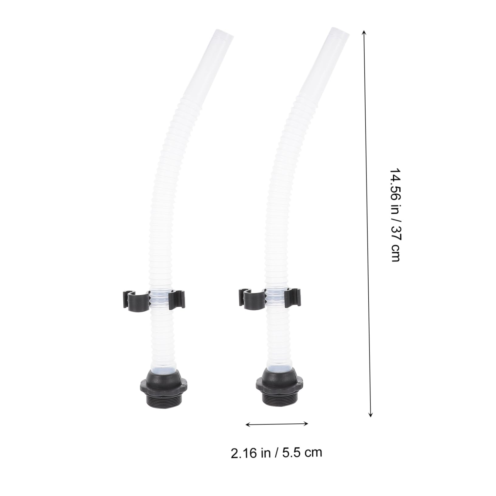 COSMEVIVI Can Spout Set 2pcs Plastic Nozzles Flexible Leakproof Easy to Install for Gas Cans Random Color