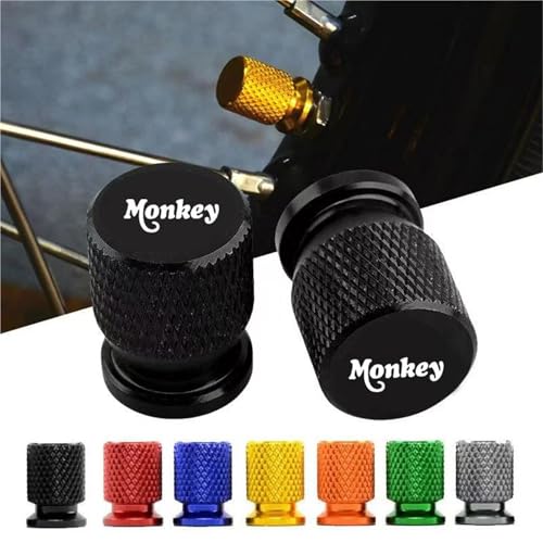 Bouchons de valve de pneu moto orange pour virée en Honda Monkey 125