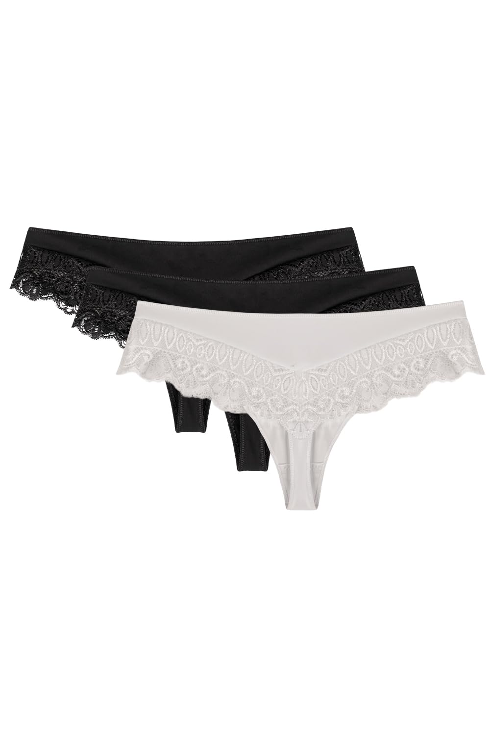 WOLBar Tanga con Encaje para Mujeres WB409