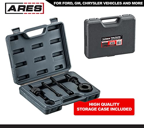 Ares 71001 - Power Steering Pump Pulley Service Set - Releases Power Steering Pulleys From Pump - Fits Pulley Hubs With Diameters Of 1 1/8 Inches, 1 1/4 Inches, 1 5/16 Inches, And 1 3/8 Inches #TOP4