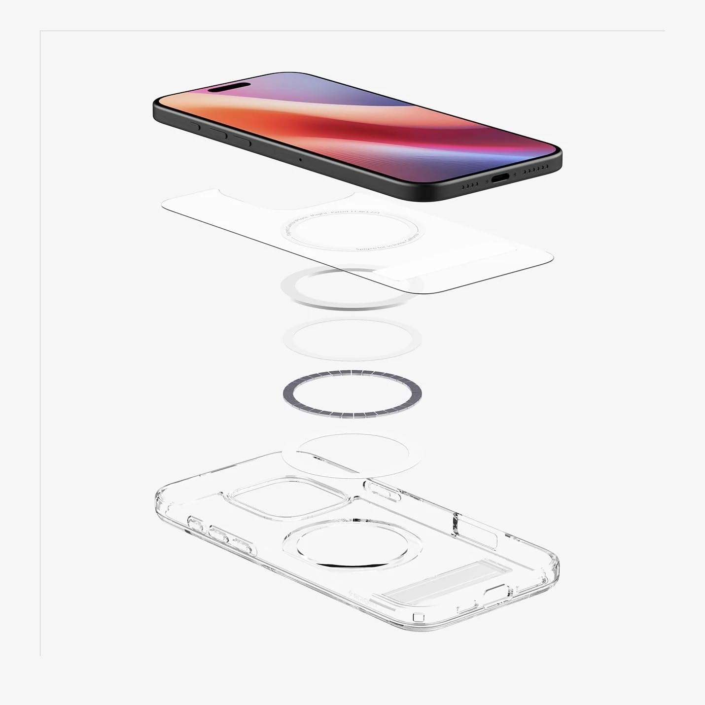 Spigen Slim Armor Essential S MagFit Designed for iPhone 16 Pro Max Case [Military-Grade Protection] Compatible with MagSafe - Crystal Clear