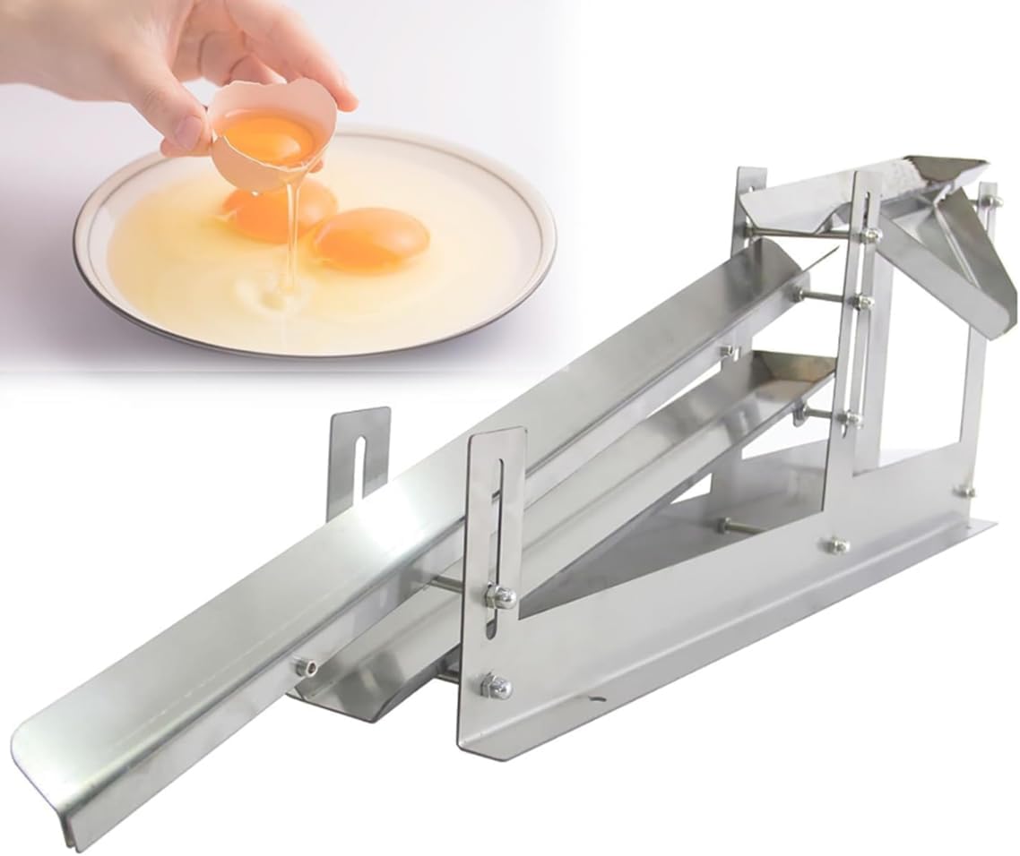 Chicken Yolk Protein Separator,Stainless Steel Separation Eggs Machine,Egg Liquid Filter,Adjustable Height,for Dessert Shops