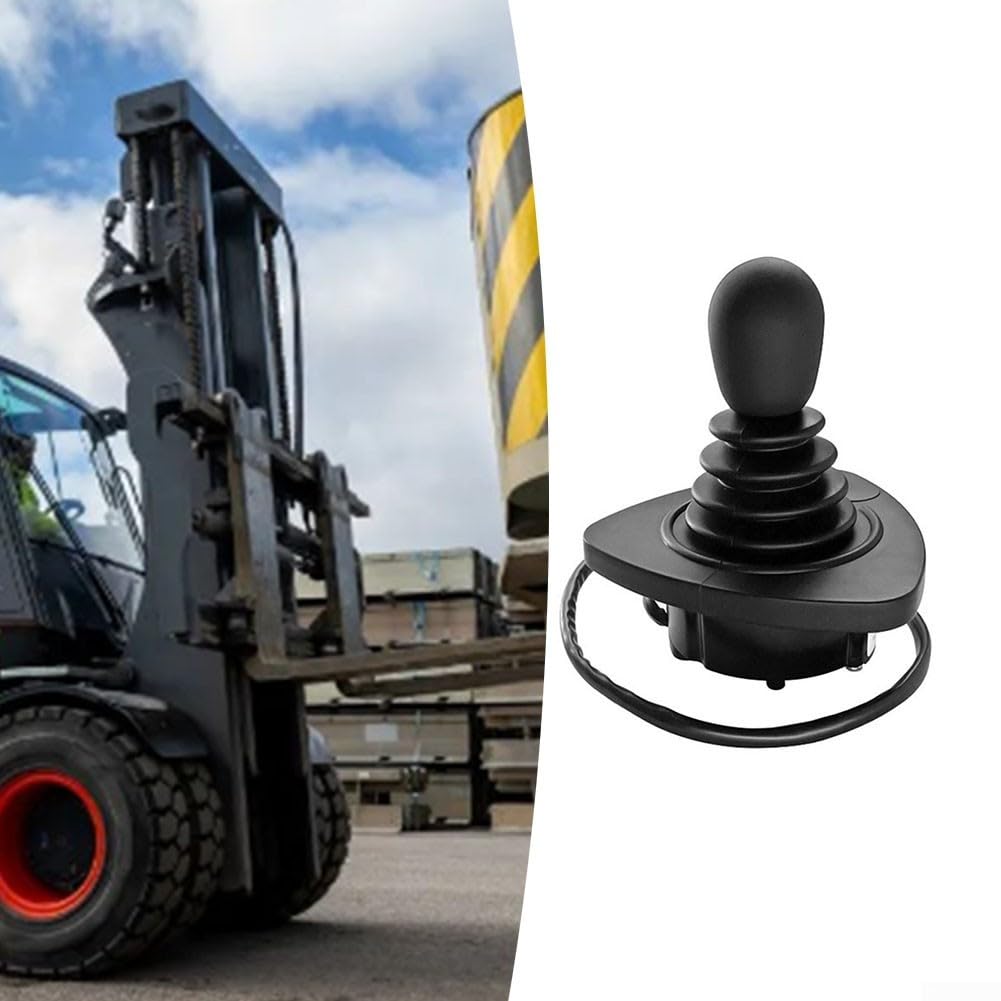 Zilimontt Mango de controlador 7919040042 para montacargas Linde Joystick Interruptor de control Pieza de repuesto compatible con modelos LINDE 335 336-2, material ABS negro