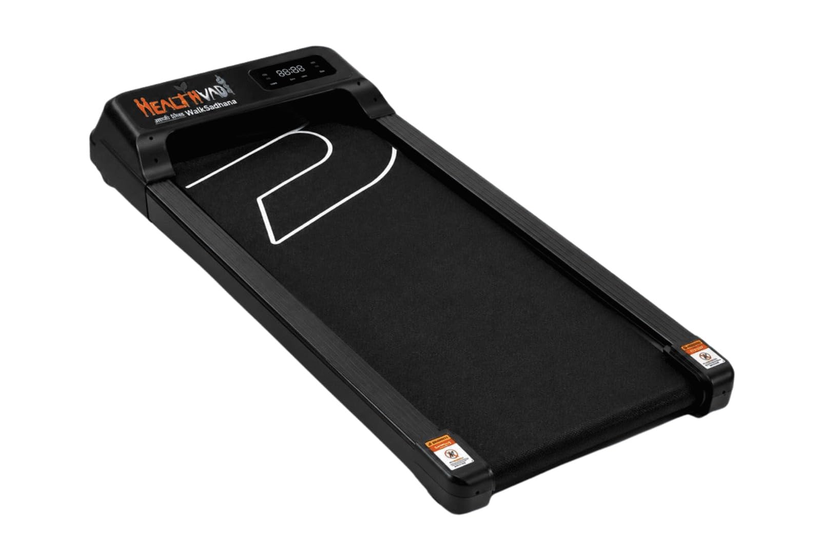 HEALTHVADI WalkWell Walking Pad for Home & Office | Compact Under Desk Treadmill | 1-6 km/h Speed | Max User Weight 100 kg | 120 x 50 x 12 cm | Black-image-35