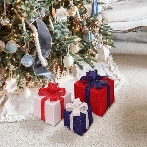 Boîtes d'emballage lumineuses Del décorations de Noël intérieur extérieur - 3
