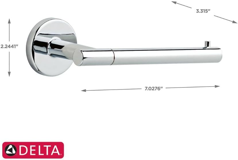 Delta Lyndall Single Post Toilet Paper Holder in Chrome