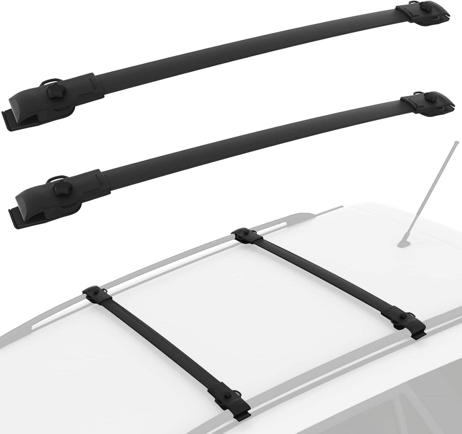 Auxko Car Roof Rack Cross Bars for 2011 2012 2013 2014 2015 2016 2017 2018 2019 2020 2021 2022 Toyota Sienna, Rooftop Luggage Crossbars Replacement Aluminum Carrying Cargo Carrier Luggage Racks