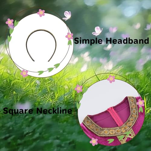 Disfraz de Princesa Medieval para Niñas 2PCS miniatura 2