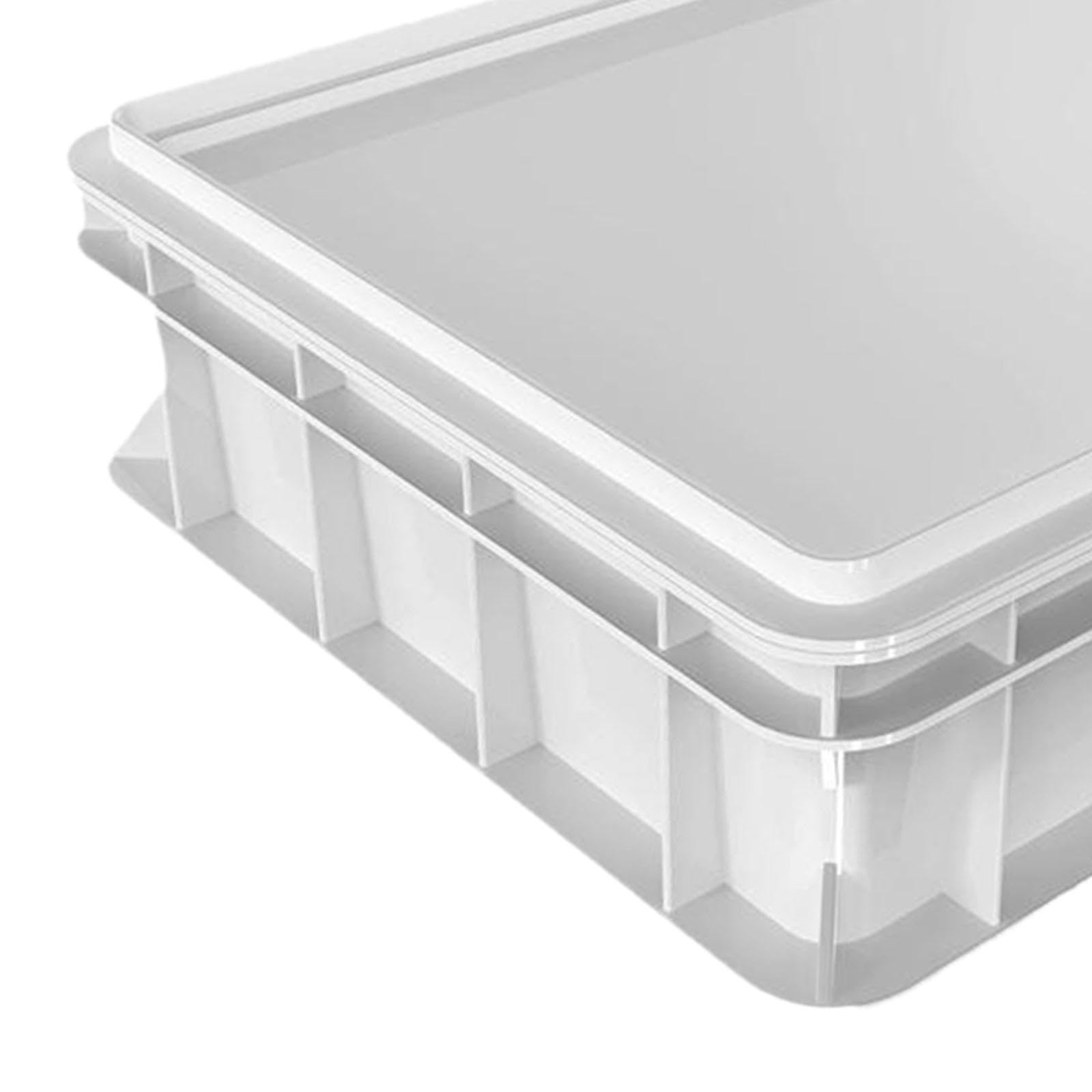 Caja para, Multiusos, para Almacenar Alimentos, Contenedor Apilable, Ideal para Restaurantes, Refrigeradores, Cocina, 60x40x7.5cm