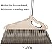 AGrAdi NLIAN- Broom and Dustpan Set, with Brush and Dustpan Set Broom with 94cm Handle Removable All Floors Space Saving for Schools Hotel Hospital Dustpan