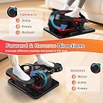 Under Desk Elliptical Machine, Electric Elliptical Leg Exerciser While Sitting for Seniors with Upgraded 15 Speeds & 12 Auto Mode, Forward & Reverse Direction, Quiet Portable Seated Pedal Exerciser - Image 4