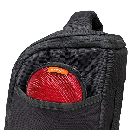 Glcon Small Earbuds Case For Airpods, Earpiece, Headset, Charger, Charging Cord, Usb Flash Drive - 2 Pack Eva Carrying Case With Mesh Pocket - Shockproof Lightweight Storage Bag Coin Pouch - Red #TOP6