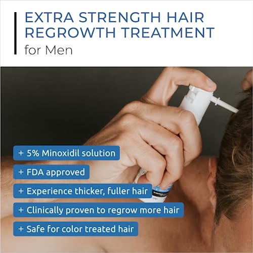 Spectral.uhp 5% Minoxidil Hair Growth Serum For Men By Ds Laboratories - Extra Strength Topical Hair Loss Treatment, Supports Hair Growth In The Vertex, Experience Fuller, Thicker Hair, 3 Month Supply (2 Fl Oz) #TOP1