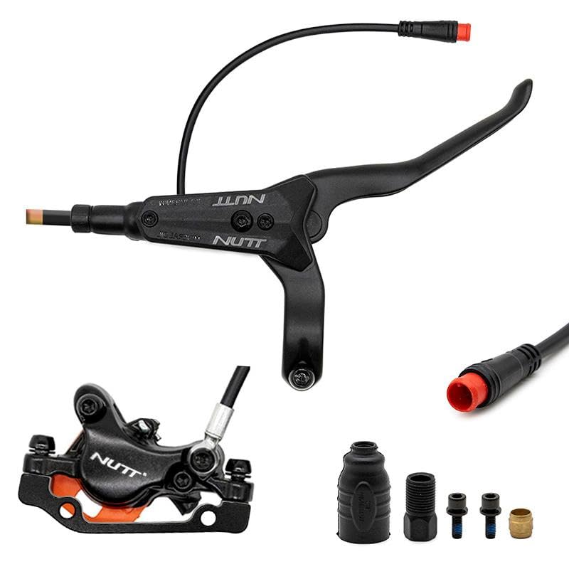 Compatibile con Kit Monopattino Elettrico 3 Freni Idraulici Nero A5-D Anteriore [Nutt]