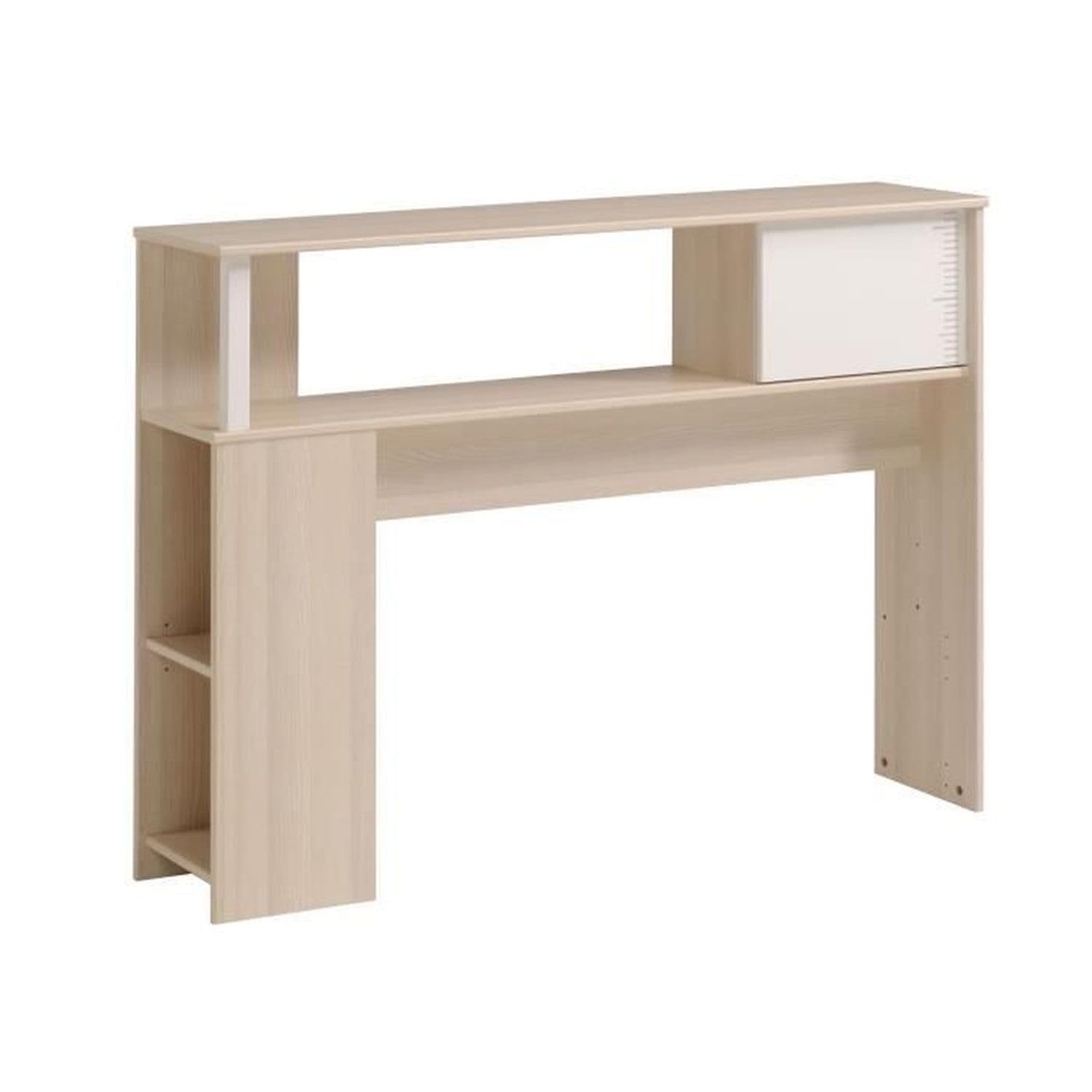 Générique CHARLEMAGNE Chambre Enfant Complete - Tete de lit + lit + Commode + Armoire + Bureau - Contemporain - Décor Acacia Clair et b…
