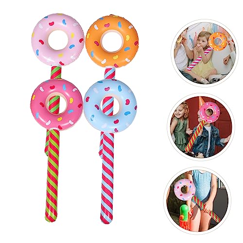 Abaodam 12 Peças Rosquinha Inflável Vara Donut Doces Infláveis ​​Lembrancinhas De Festa Brinquedo Ve