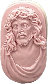 Jesus Christ Silicone Mold SOAP Plaster Wax Resin Clay 5oz, Crafting Tool