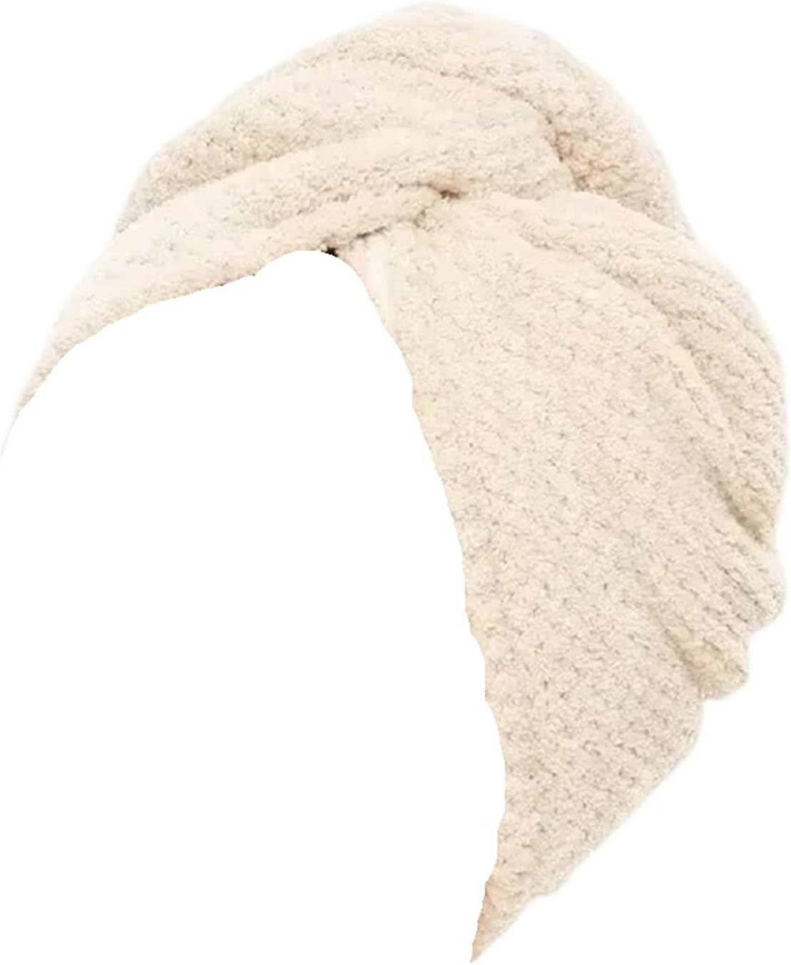 1/3 Pcs Solid Color Hair Towel Textured Dry Cap 9.8 "X 25.5" Absorbent Wrap For Button-down Women