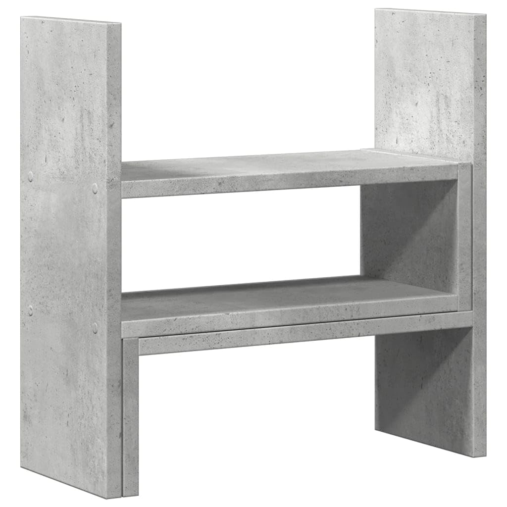 Organizer Scrivania Grigio Cemento 40x17x41 cm in Truciolato,Organizer da Scrivania,Portaoggetti da Scrivania,Organizer da Scrivania-854763