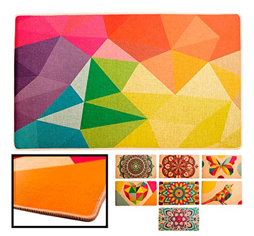 LUCA HOME – Alfombrilla Pasillo NERÓN Colores 40x70cm - Antideslizante Alfombra - Tapetes para Sala - Alfombra Salon, felpudos de Interior, alfombras Pasillo