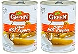 Gefen, Pickled Hot Peppers Mediterranean Style, 19oz (2 Pack)