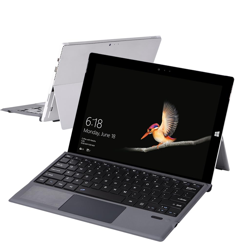 Detachable Magnetic Keyboard Type Cover Replacement for Microsoft Surface Pro 7+/Pro 7/Pro 6/Pro 5/Pro 4/Pro 3 Bluetooth 5.3 Wireless Keyboard with Trackpad (Without Backlit)