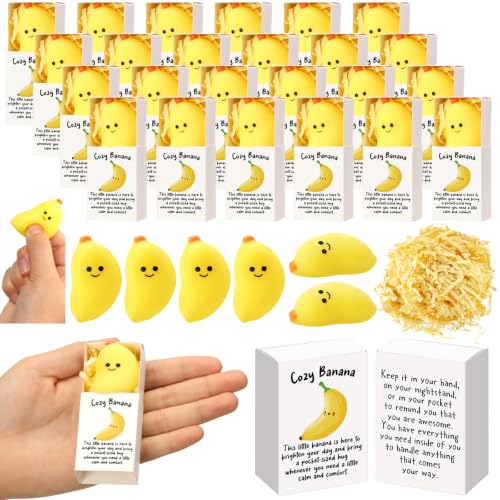 24 Sets Banana Positive Gifts Pocket Hug Party Favors
