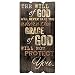 P. Graham Dunn The Will of God Grace of God Small Fence Post Wood Look Wall Art Plaque