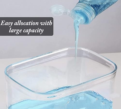 Miniatura 5 de AKOAK 1 dispensador de jabón creativo con soporte de esponja de lavado con caja de líquidos de prensa manual 2 en 1, dispensador para encimeras de