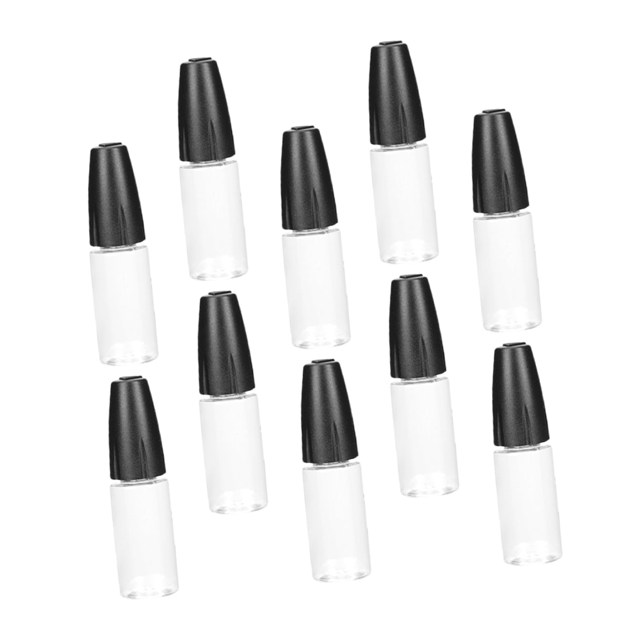 OUNONA 40piezas Botellas De Aguja Transparentes Punta Fina Botellas Exprimibles Para Aceites y Perfumes