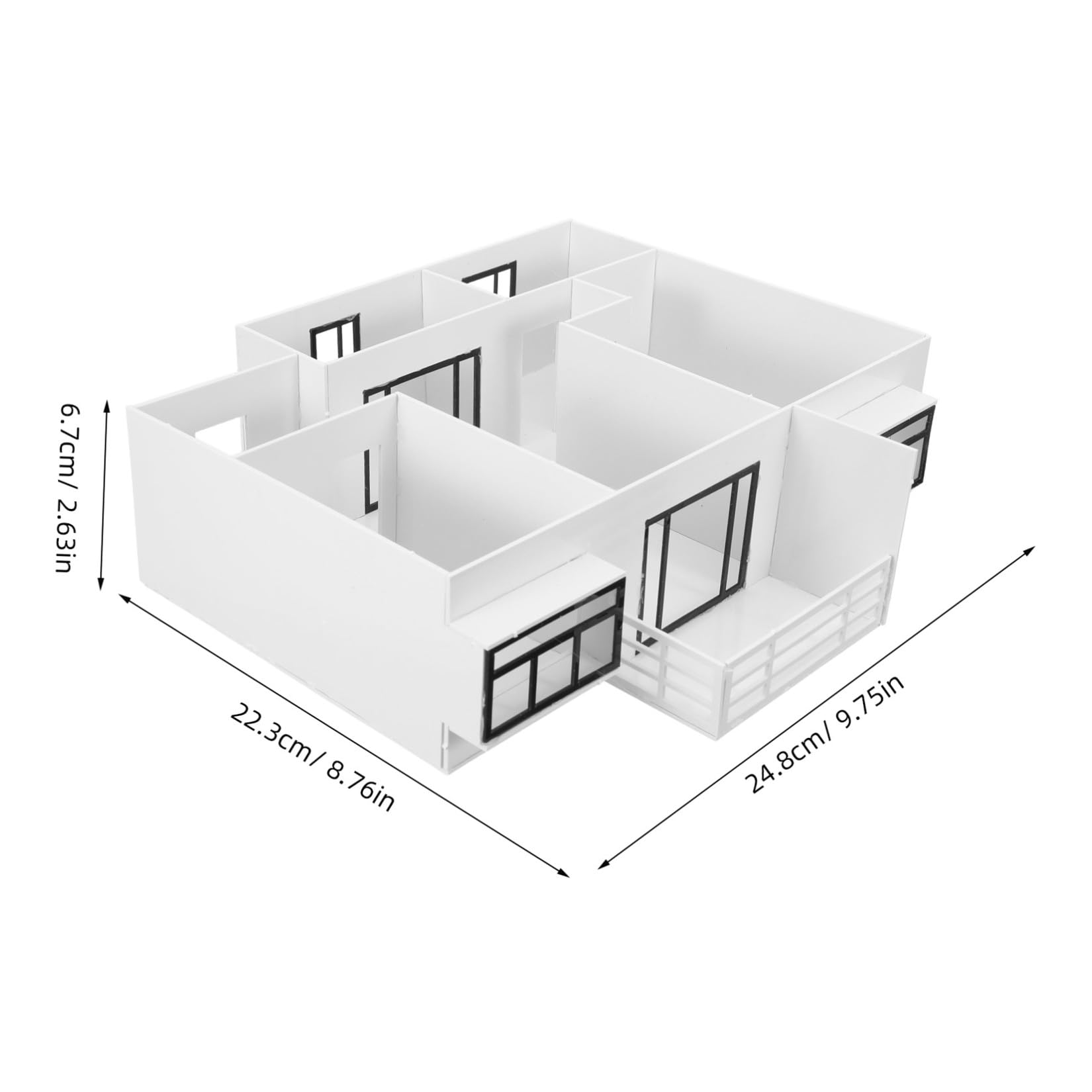 SUPVOX Kit di Assemblaggio Modello Architettonico in Scala 1/50, Materiale Abs e Acrilico, per Interni, Apprendimento Pratico, Hobbisti e Professionisti