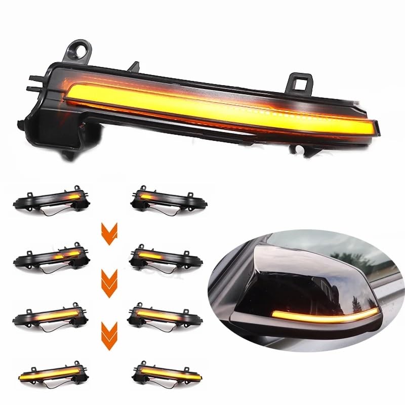 Asasytal LED Sequentiële Knipperlichten Plug Play Asasytal LED Zijmarkeringslichten Voor BMW – Dynamische Richtingaanwijzers, Compatibel Met F20, F30, X1 En Meer Bmw F30 Spiegelkappen