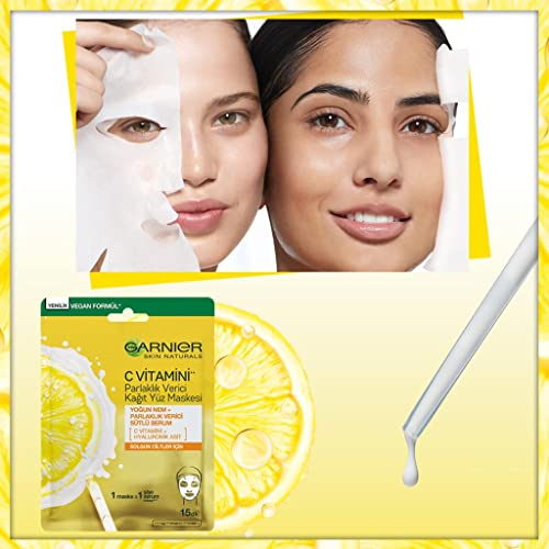 Garnier Skin Naturals Vitamin C Masque Tissu Illuminateur Et Hydratant À La Vitamine C 28 G - vue 8