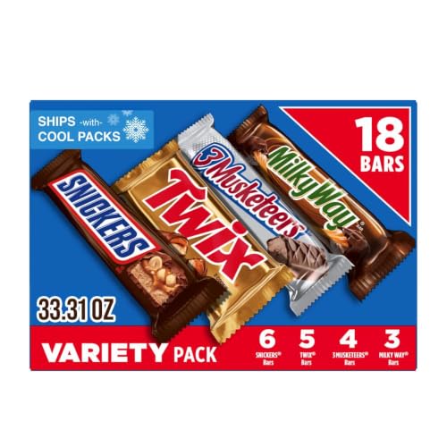 SNICKERS, TWIX, 3 MUSKETEERS, MILKY WAY Full Size Box